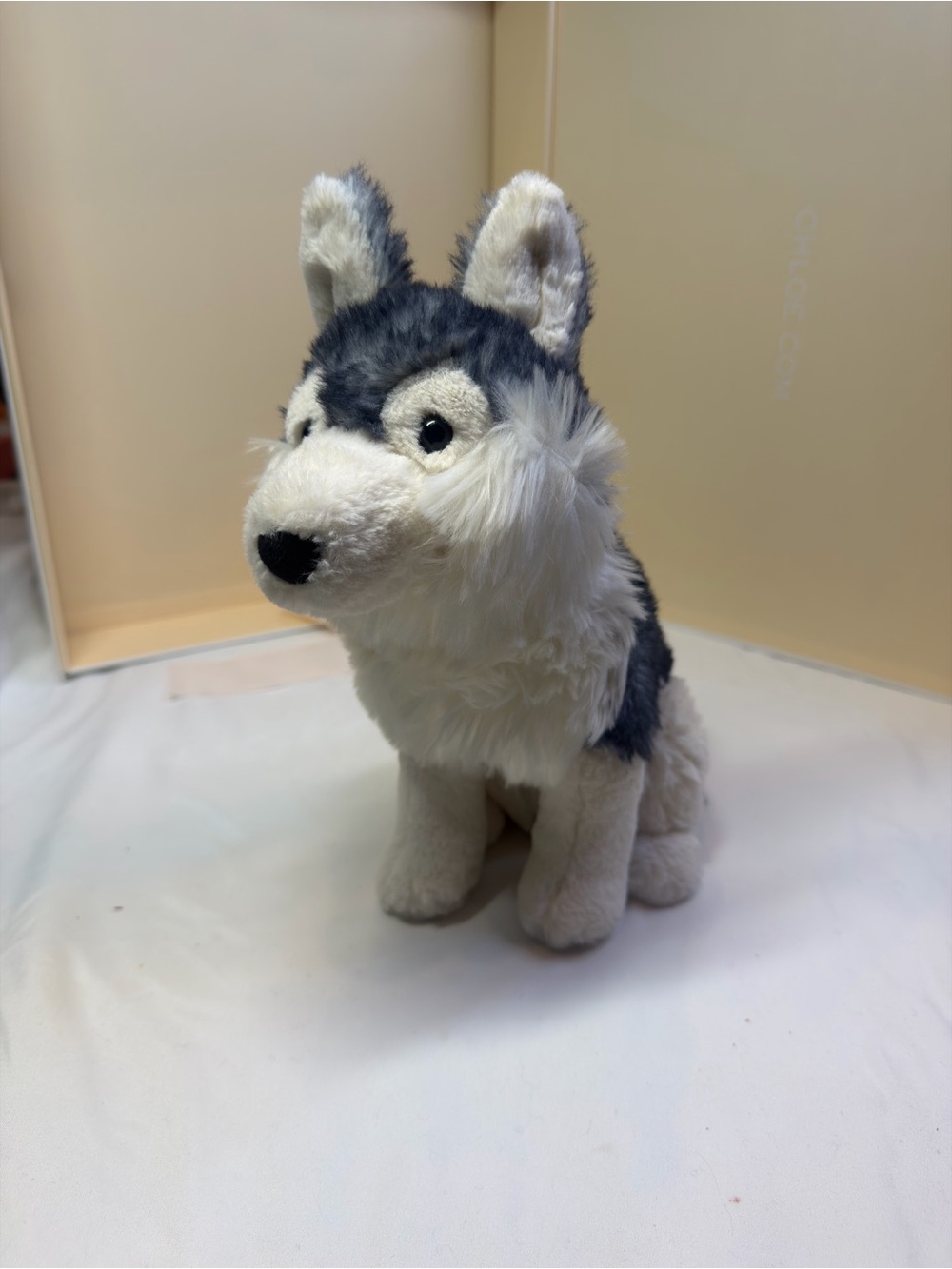 Jellycat Gray White and Black Husky Plush
